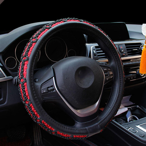 Ta Funda Para Volante De Coche De 15 Pulgadas, Ajuste Rojo