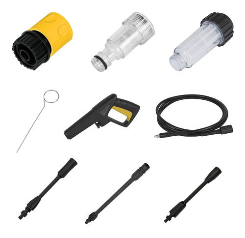 Imagen 2 de 2 de Hidrolavadora eléctrica Pretul HILA-1500P amarilla/negro de 1400W con 1500psi de presión máxima 127V - 60Hz