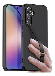 Funda Aicase Silicona Con Agarre Para Galaxy A54 Negro