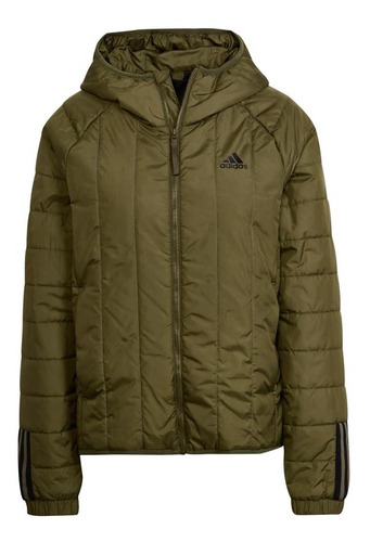 Imagen 4 de 4 de Chaqueta adidas Liviana Con Capucha Itavic 3 Tiras Mujer