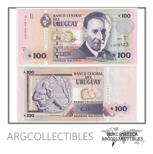 Uruguay Billete 100 Pesos 2011 P-88b Unc