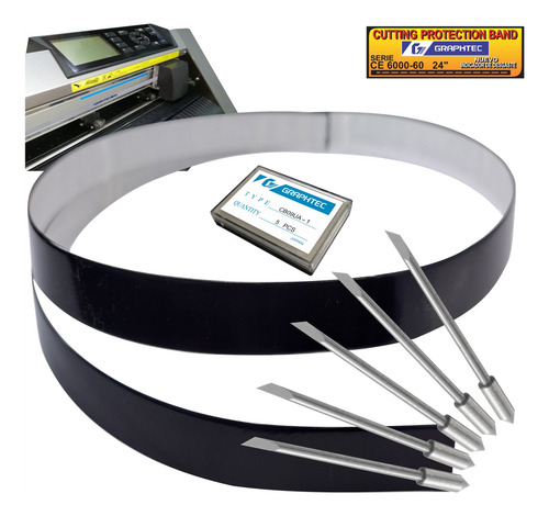 Plotter Graphtec Banda De Proteccion Ce 6000-60 + 5 Navajas