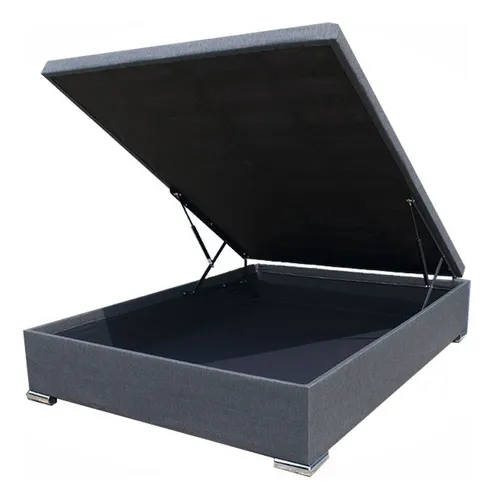 Box Baúl 1 Plaza - Noe Color Gris Oscuro