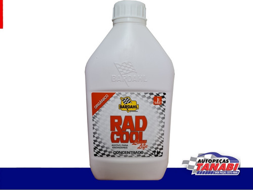 Aditivo Radiador Organico Radcool Long Life Bardhal 3 Litros