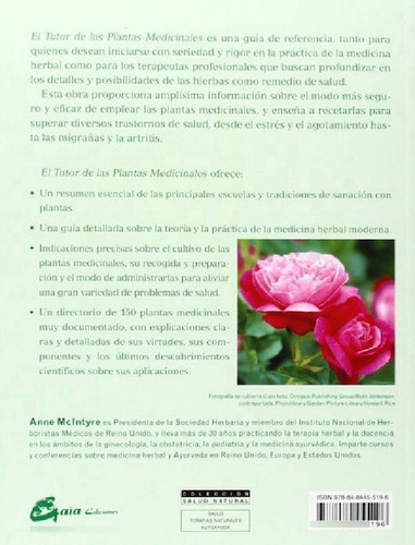 Libro - El Tutor De Las Plantas Medicinales Anne Mcintyre