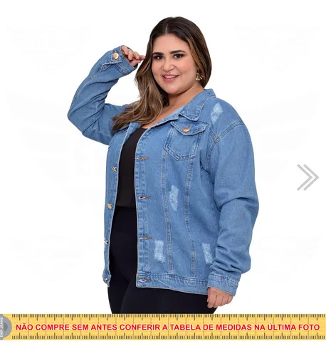 Max jaqueta jeans plus cheap size