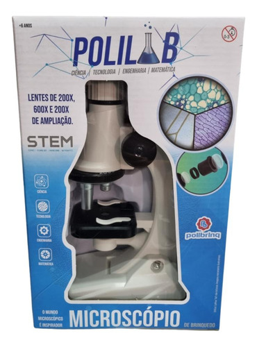 Microscópio Brinquedo Stem Sortido - Polibrinq Bp3003