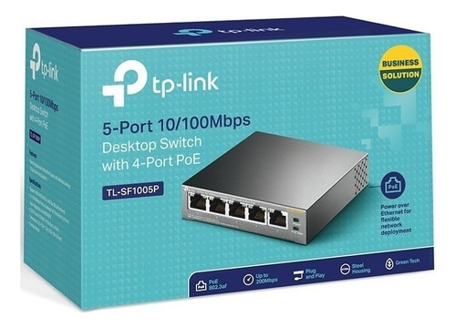 Switch Tp-link Fast Ethernet Tl-sf1005p 2000 Entradas