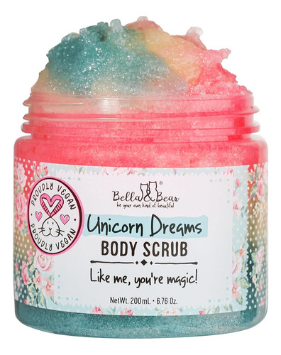 Bella And Bear Unicorn Dream Body Scrub Skin Care Gel De Bañ