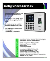 Comprar Reloj Checador Zk Teco Reloj Checador De Huella Digital