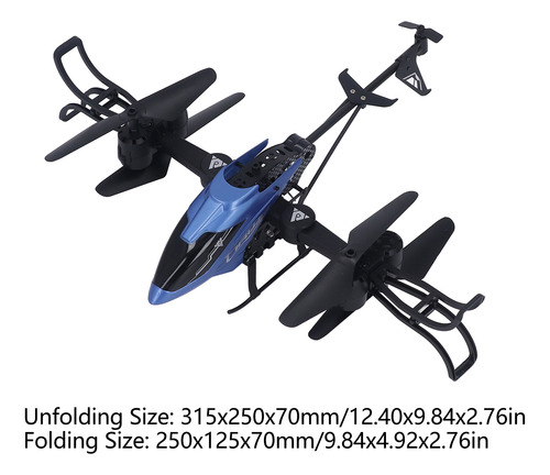 Helicóptero Rc Con Cámara Wifi 4k Hd Plegable Rc De 2,4 G