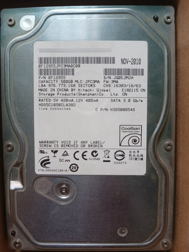 Disco Duro De 500gb Sata