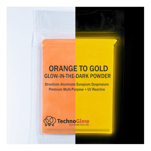 30 G Naranja Brilla Oscuridad Polvo &lt; 50 Micra + Reactiva