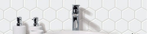 Imagen 2 de 2 de Azulejo Vinilico Autoadhesivo Placa Hex Cocina Baño Muresco 16592