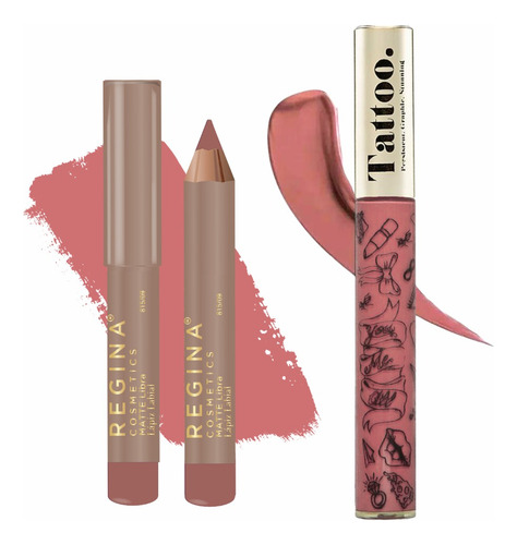 Set Lápiz Labial Mate X2 Regina