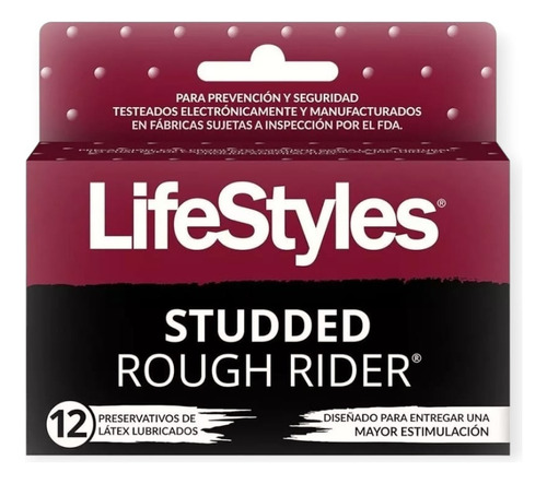 Preservativos Studded Rough Rider 12 Und - Lifestyles