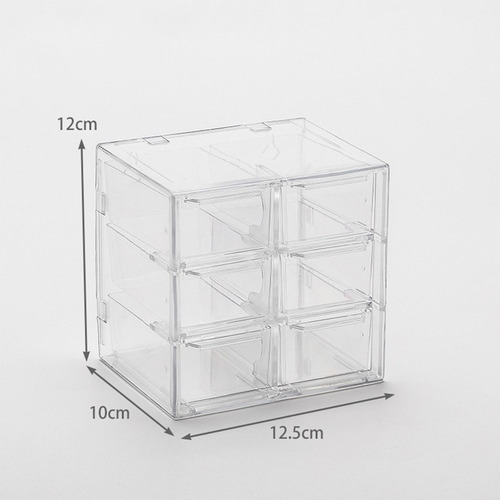 // Mini Cajón Organizador Para Escritorio, Caja De 6 Cajones