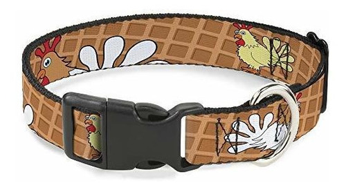 Cat Collar Breakaway Waffle Chicken Poses 8 To 12 Inches 0.5