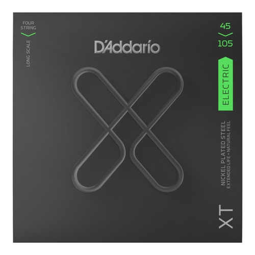 Daddario Xtb45105 Juego Cuerdas Para Bajo Eléctrico 45-105