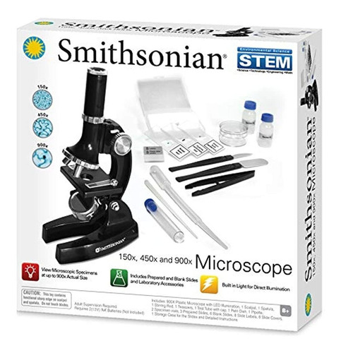 Smithsoniannsi 150x/450x/900x Kit De Microscopio