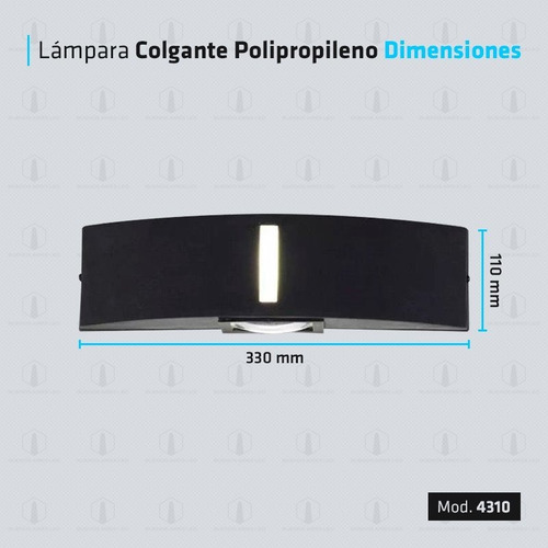 Imagen 4 de 10 de Aplique Pared Led Bidireccional 2 Foco E27-4310 Exterior