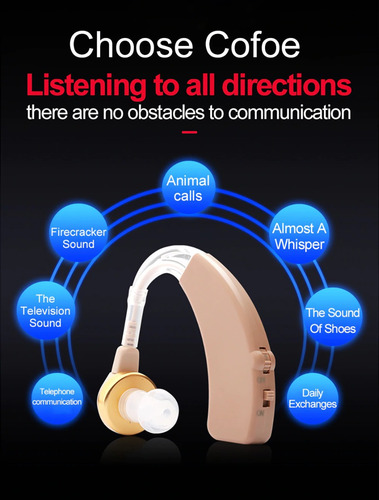 Audifono Amplificador Oidos Auricular Sordos Sordera Severa
