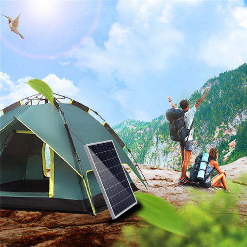 Imagen 8 de 8 de 100w 12v Panel Solar Flexible Monocristalino Carga De Baterí