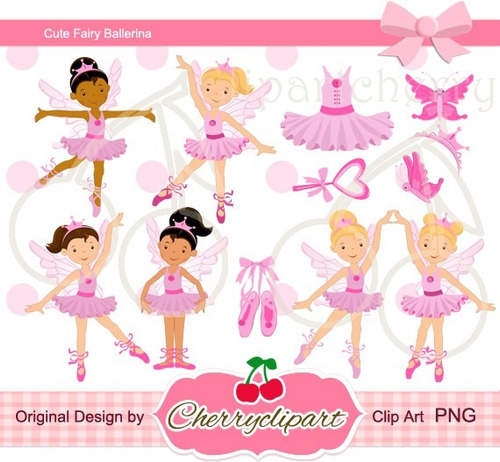 Kit Imprimible Bailarinas Imagenes Clipart Cod 16