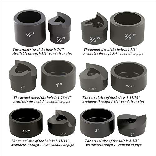 Kits De Perforadoras Igeelee Ratchet Knockout De 1/2 A 2 Pul