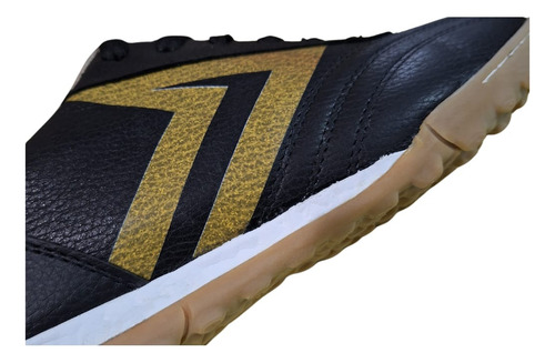 Botin Turf Cuero Vacuno Eva/caucho Papi Futbol Tigan