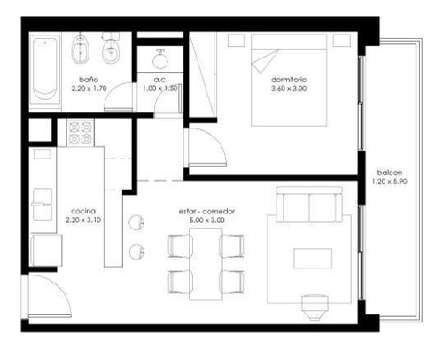 Departamento En Villa Ballester - Venta - Dos Ambientes.