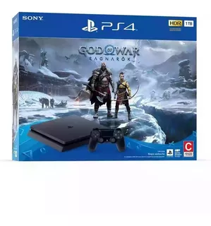 Sony PlayStation 4 Slim 1TB God of War Ragnarok Bundle color negro azabache