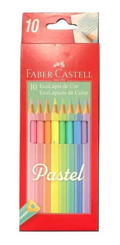 Lapices De Color Faber Castell Eco X 10 Pasteles