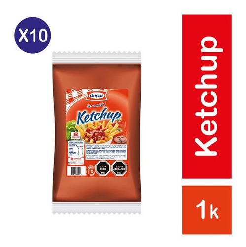 Pack 10 - Carozzi Ketchup 1kg