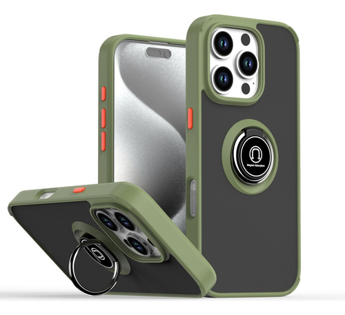 Funda Premium Para Motorola S50 5g Slim, Soporte De Anillas, Anticaída, Función Atril