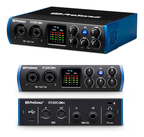 Presonus Studio 24c Interface De Audio Usb C + Rocker Music