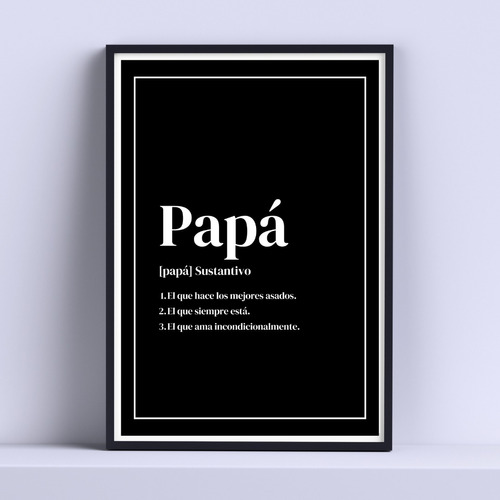 Cuadro Papá Significado 30x40cm List P Colgar