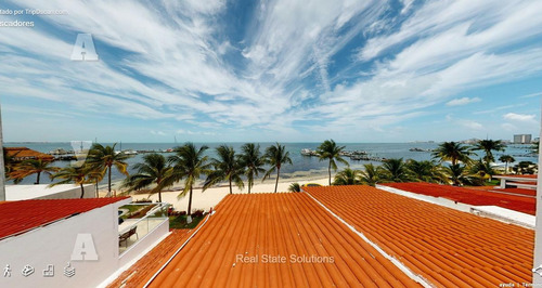 Imagen 1 de 30 de Casa En Venta/renta Amueblada, 5 Recámaras Frente Al Mar, Zona Hotelera, Cancún