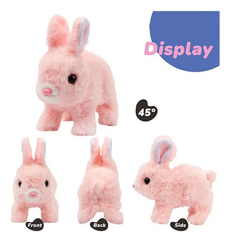 Conejito De Peluche Electrónico Con Sonidos Y Movimientos+za