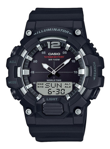 Reloj Hombre Casio Hdc-700-1av Cuarzo Pulso Negro En