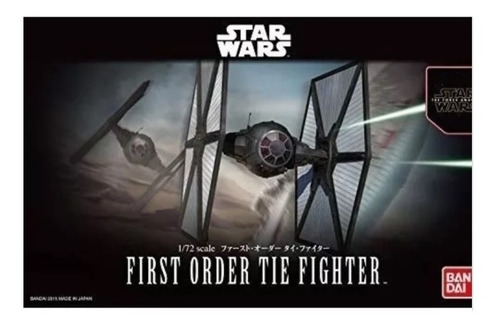 Imagen 2 de 4 de Modelo A Escala Bandai Star Wars, First Order Tie Fighter