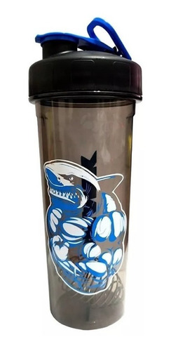 Shaker Tiburón Para Licuado Vaso Gym Caramañola 750 Bpa Free