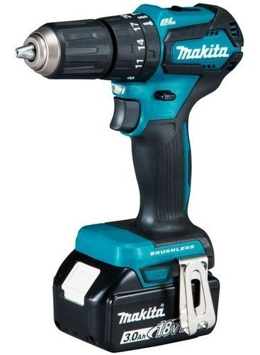 Parafusadeira Furadeira De Impacto Makita 18v 3ah Dhp483rfe Cor Azul-turquesa