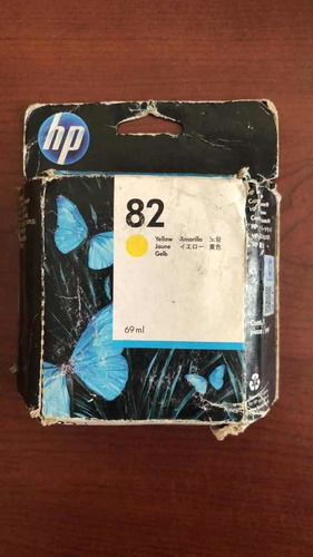 Cartucho Original Hp 82 Amarillo Caja Maltratada