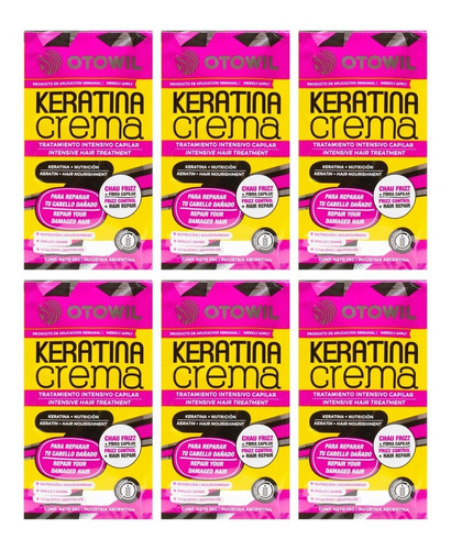 Otowil Keratina Crema Máscara Antifrizz Nutritiva X6 Local