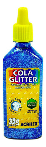 Cola Líquido Acrilex Cola Glitter Colorida 23g