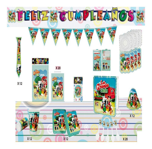 Decoración Infantil Fiesta La Granja De Zenón Set X12