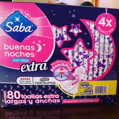Toalla Femeninas Saba Buenas Noches en venta en Puebla Puebla por sólo $    Mexico