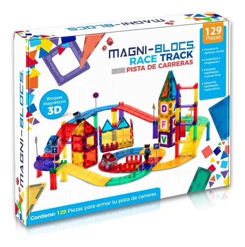 Magni Blocs Bloques De Construcci n Con Pista de Carreras para