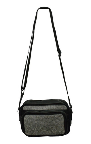 Bolso Mini Brillos Negro Rosa Azul Verde 10 1180